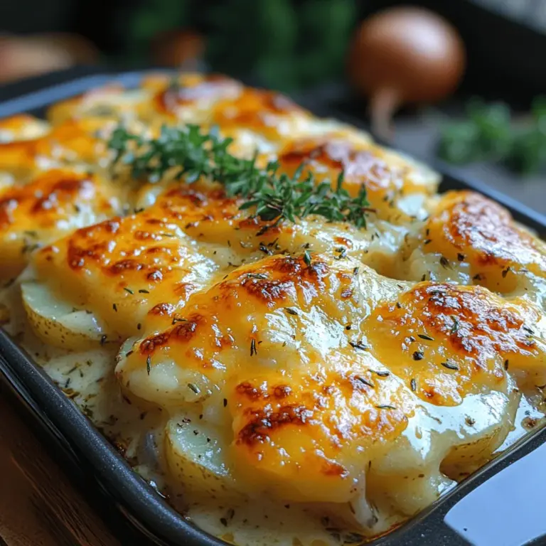 Scalloped potatoes have long been celebrated as a quintessential comfort food, cherished for their creamy texture and rich flavors. This beloved dish has graced dinner tables for generations, often serving as the perfect accompaniment to holiday feasts or cozy family dinners. Among the various interpretations of this classic dish, Cheesy Herb Scalloped Potatoes stand out, combining layers of tender potatoes with a luscious cheese sauce infused with aromatic herbs. The result is a dish that is not only delicious but also visually appealing, making it a favorite for both casual meals and festive gatherings.