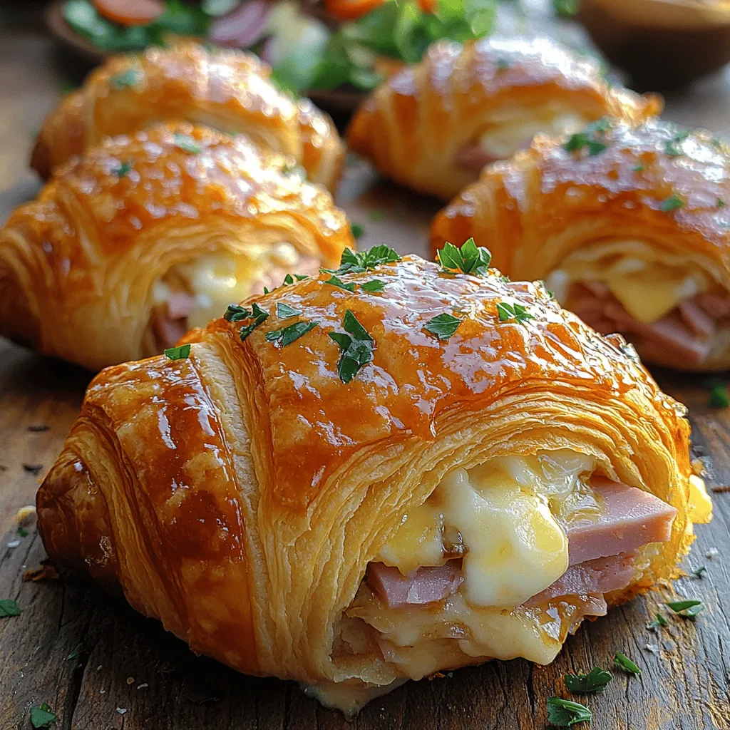 Gourmet baked ham and cheese croissants are the perfect blend of flaky pastry, savory ham, and rich cheese, making them an irresistible treat for any occasion. Whether you're hosting a brunch gathering, preparing a delightful snack, or looking for a light meal, these croissants are sure to impress. The appeal of this recipe lies not just in its taste but also in its versatility—ideal for both casual get-togethers and sophisticated dining experiences.