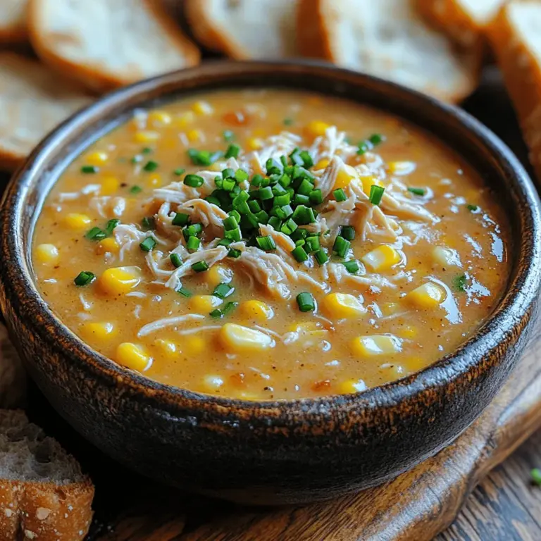 When the weather turns chilly and the nights grow longer, there's nothing quite like a warm bowl of creamy crockpot chicken corn chowder to bring comfort and satisfaction. This beloved dish artfully combines tender chunks of chicken, sweet corn, and a rich, creamy base, making it the ideal meal for cozy family dinners or gatherings with friends. The creamy texture and hearty ingredients provide not only nourishment but also a sense of home, enveloping you in warmth with every spoonful.