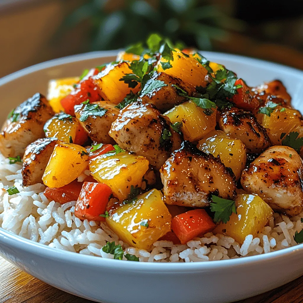 If you're looking to elevate your weeknight dinners or impress friends at your next gathering, the Tropical Pineapple Chicken Delight is a dish that should be at the top of your culinary list. This vibrant and flavorful dish marries the sweetness of ripe pineapple with savory, tender chicken, creating a delightful fusion that transports your taste buds straight to a sunny beach. With its bright colors and tropical flavors, this recipe is not only visually appealing but also a crowd-pleaser, making it perfect for family meals or casual gatherings with friends.