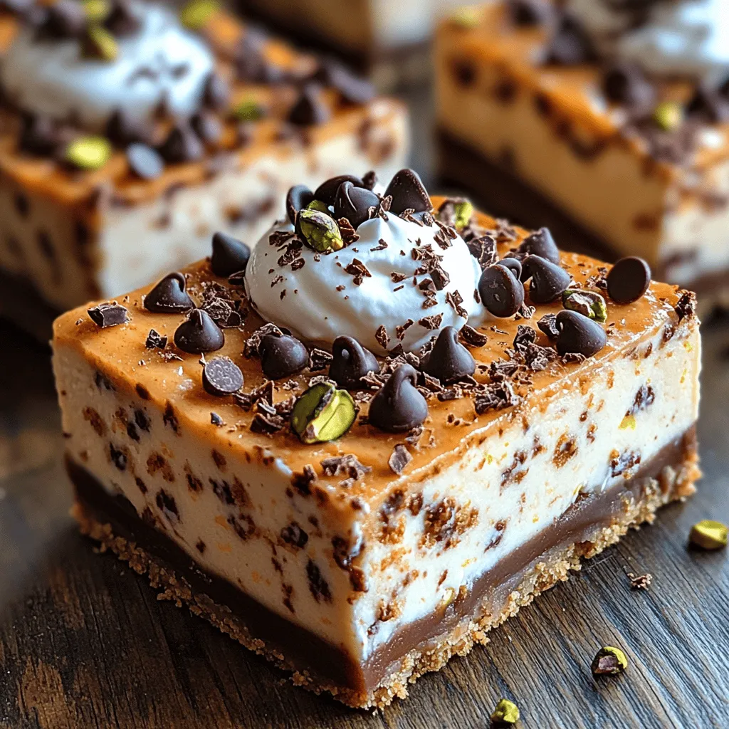 Cannoli Cheesecake Bars offer a delightful fusion of two beloved desserts, merging the rich, creamy texture of cheesecake with the signature flavors of traditional cannoli. These bars are perfect for anyone looking for a sweet treat that captures the essence of Italian pastry while providing the convenience and ease of a cheesecake. Imagine biting into a luscious layer of cheesecake, infused with sweet ricotta cheese and adorned with mini chocolate chips, all nestled atop a buttery, crumbly crust. This recipe not only satisfies your sweet tooth but also pays homage to classic Italian desserts, making it a perfect addition to any gathering or occasion.