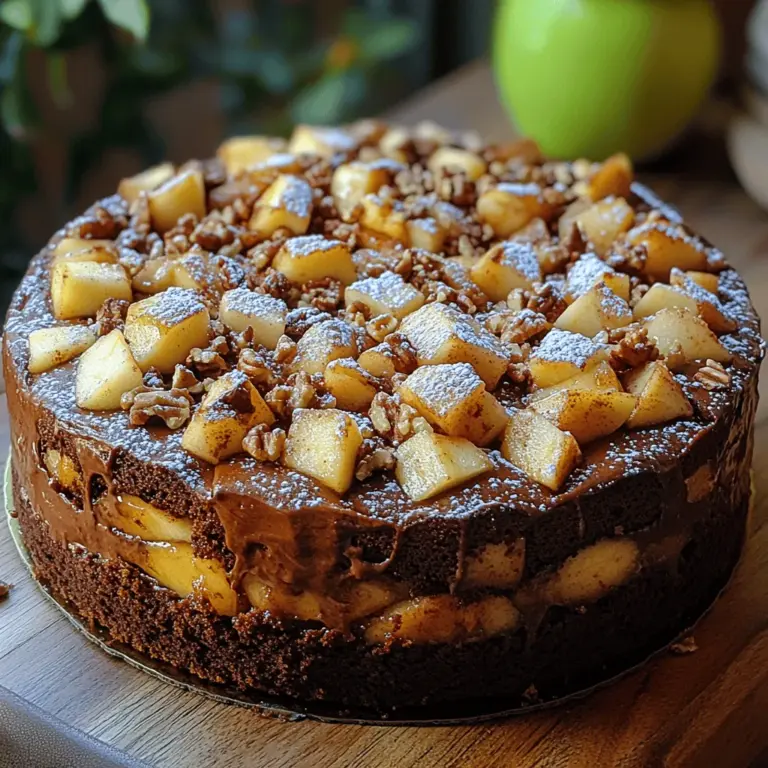 Imagine a cake that beautifully marries the rich, indulgent flavor of chocolate with the refreshing sweetness of apples. This is precisely what you get with the Cocoa Apple Delight Cake. A unique dessert that tantalizes the taste buds, this cake has quickly gained popularity among dessert aficionados looking for something extraordinary to serve at family gatherings, birthday parties, or even a casual afternoon tea. Its inviting aroma and delightful texture make it an instant crowd-pleaser, guaranteed to leave friends and family reaching for seconds.