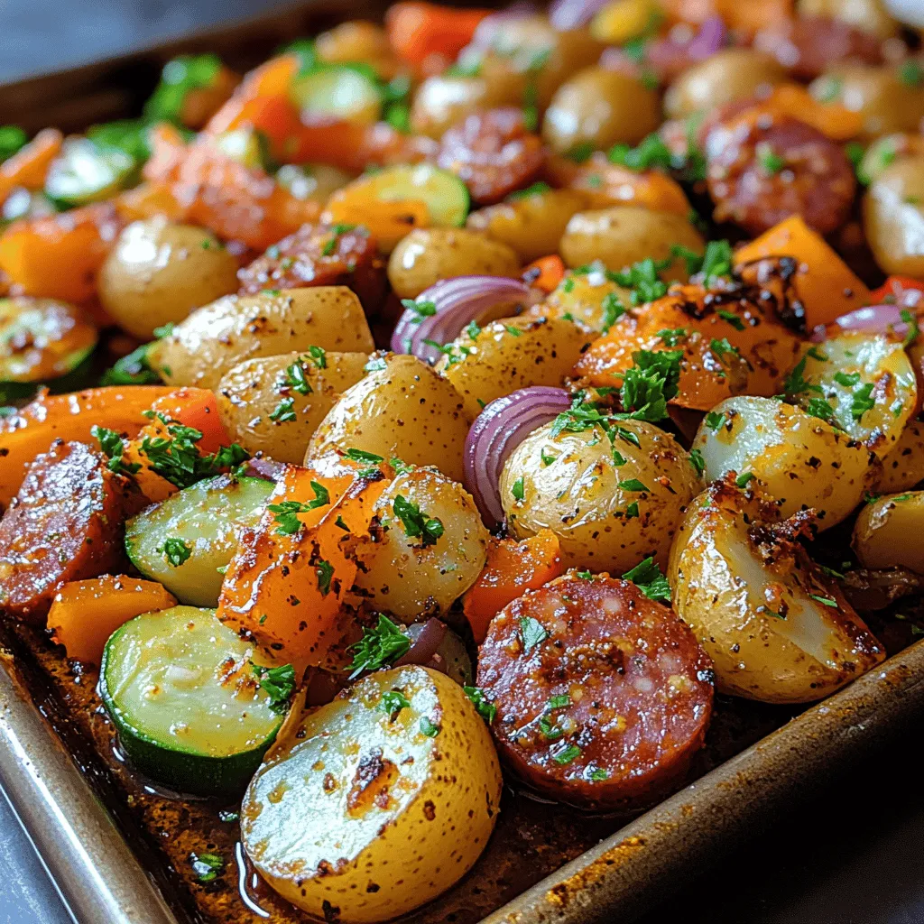Are you looking for a quick yet scrumptious meal that bursts with flavor and color? Look no further than our Sizzling Kielbasa & Veggie Fiesta! This dish combines the savory goodness of kielbasa sausage with a medley of vibrant vegetables, creating a feast for both the eyes and the palate. Perfect for busy weeknight dinners or casual gatherings with friends and family, this recipe is not only easy to prepare but also requires minimal cooking time, making it an ideal choice for those who want to enjoy a delicious home-cooked meal without spending hours in the kitchen.