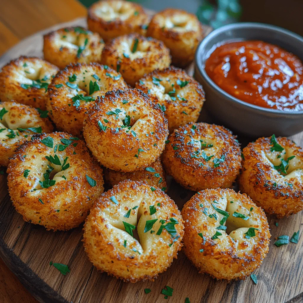 If you're on the lookout for a delightful appetizer that will impress guests at gatherings or serve as a comforting snack for a cozy night in, look no further than Crispy Parmesan Tortellini Bites. These little morsels combine the satisfying crunch of a golden-brown exterior with the oozy, cheesy goodness of tortellini, creating a flavor experience that appeals to both kids and adults alike.