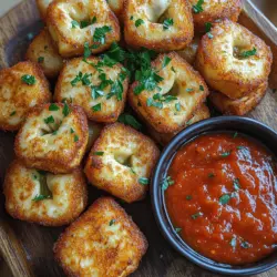 If you're on the lookout for a delightful appetizer that will impress guests at gatherings or serve as a comforting snack for a cozy night in, look no further than Crispy Parmesan Tortellini Bites. These little morsels combine the satisfying crunch of a golden-brown exterior with the oozy, cheesy goodness of tortellini, creating a flavor experience that appeals to both kids and adults alike.
