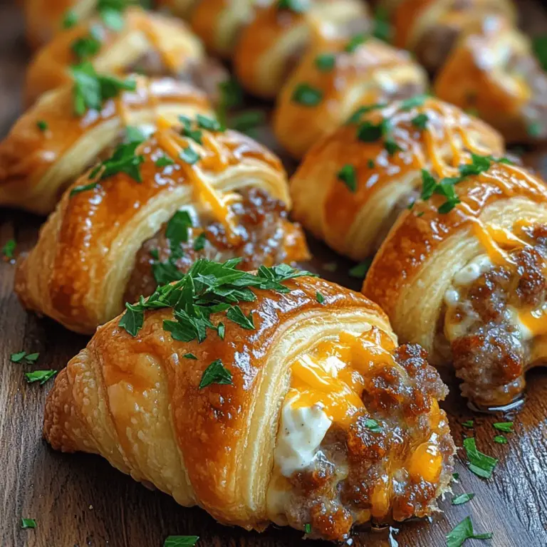 To create the perfect Creamy Sausage Crescents, it’s essential to understand the key components that bring this recipe to life. Each ingredient plays a crucial role in developing the overall flavor and texture, making your crescents not just good, but truly exceptional.