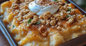 Banana Bliss Crumble: A Comforting Dessert Recipe