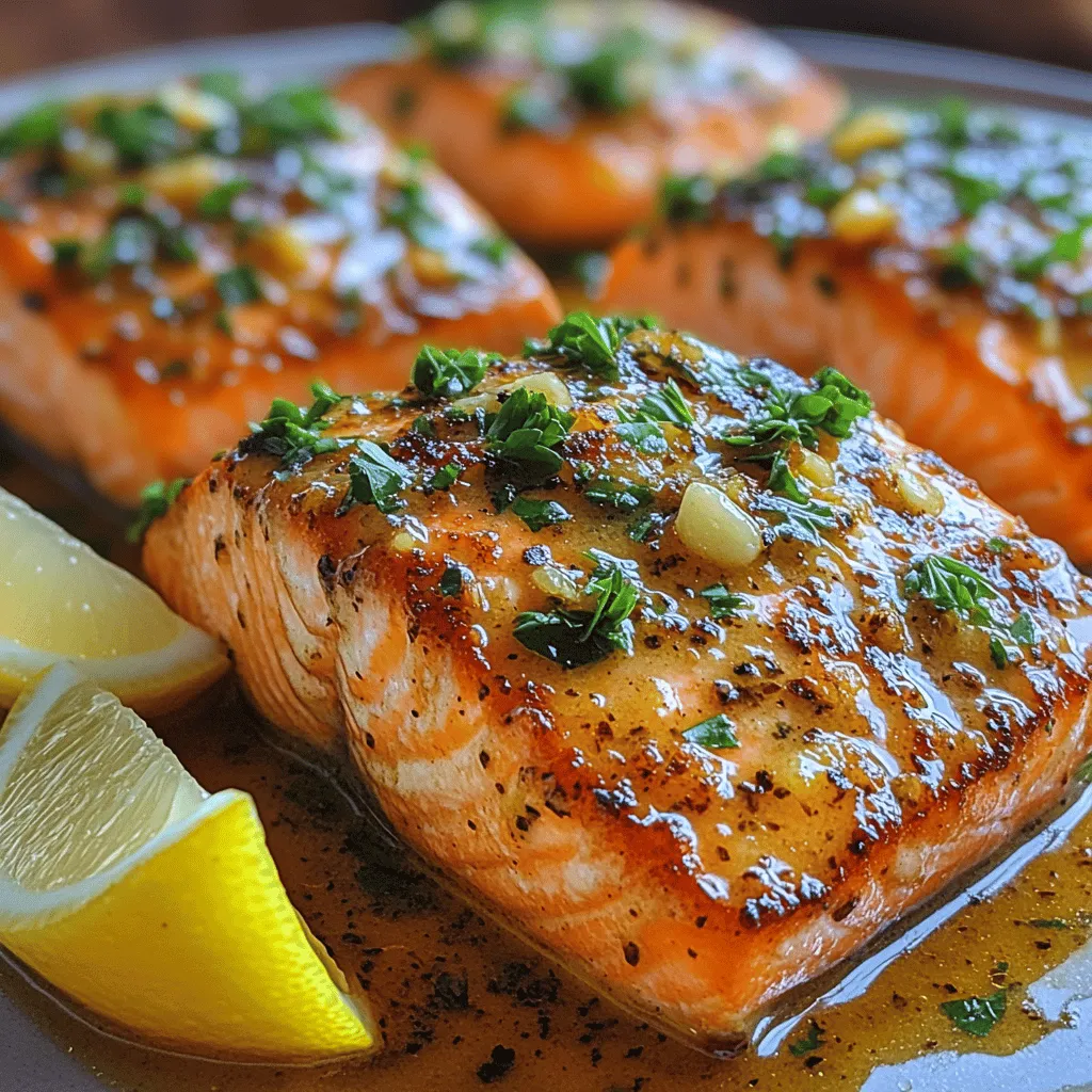 If you're looking for a dish that perfectly balances richness and flavor, look no further than Creamy Garlic Butter Salmon. This delectable recipe is not only a feast for the senses but also an ideal choice whether you're preparing a simple weeknight meal or hosting a special dinner party. The creamy garlic butter sauce envelops the salmon fillets in a silky texture, enhancing their natural flavors while providing an indulgent experience.