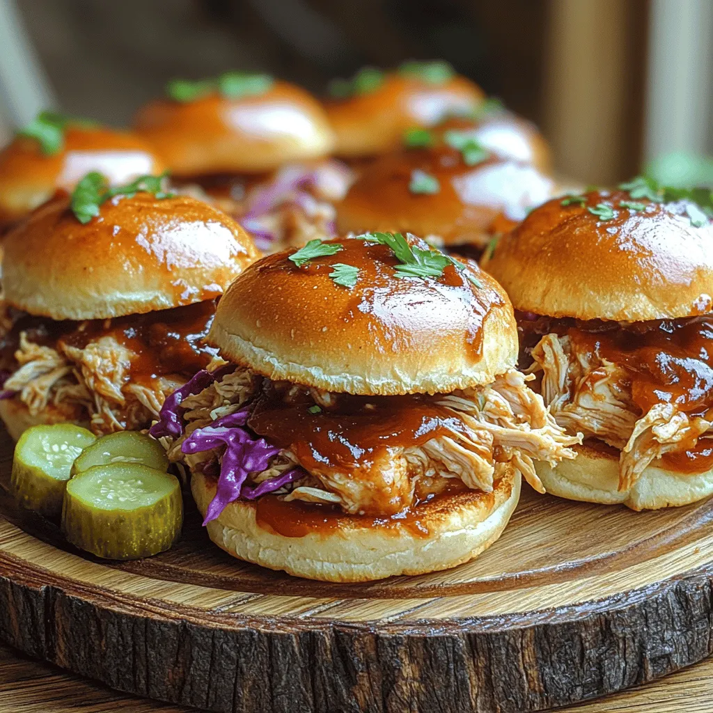 If you're on the hunt for a satisfying dish that's perfect for any occasion, look no further than our Smoky Sweet BBQ Pulled Chicken Sliders. These delightful sliders are an absolute crowd-pleaser, combining tender pulled chicken with an irresistible smoky-sweet BBQ sauce. Whether you're gearing up for game day, planning a summer barbecue, or simply seeking a delicious meal to share with family and friends, this recipe is designed to impress.