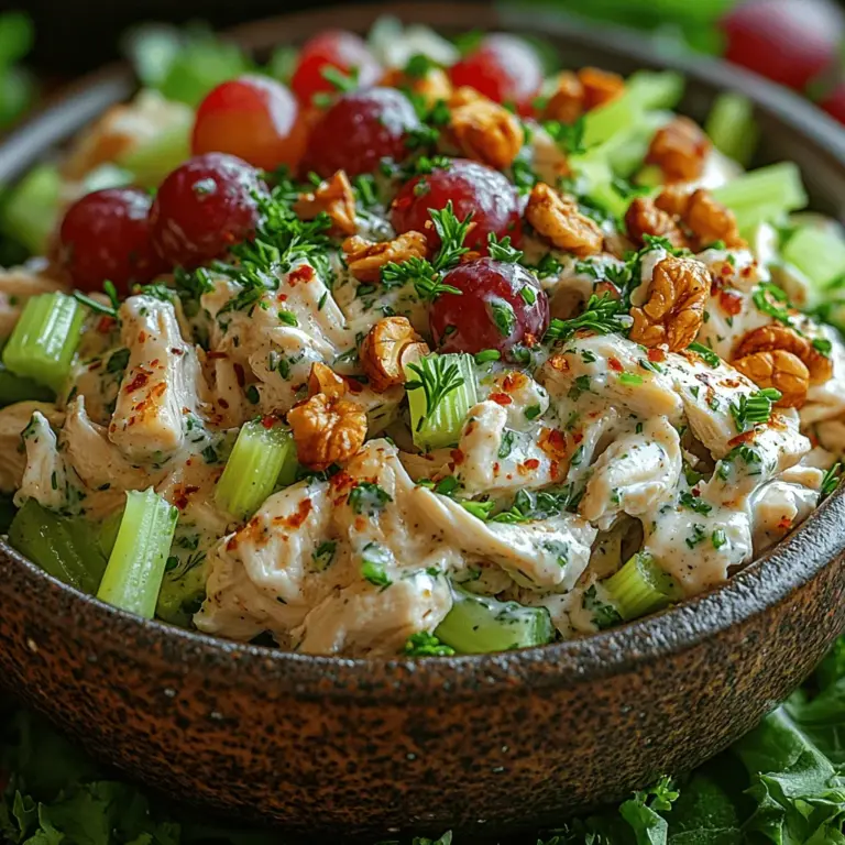 When it comes to chicken salad, the quality and preparation of the chicken are paramount. For this recipe, using cooked, shredded chicken is essential. Not only does this provide a tender texture, but it also allows the chicken to absorb the flavors of the dressing and herbs effectively.