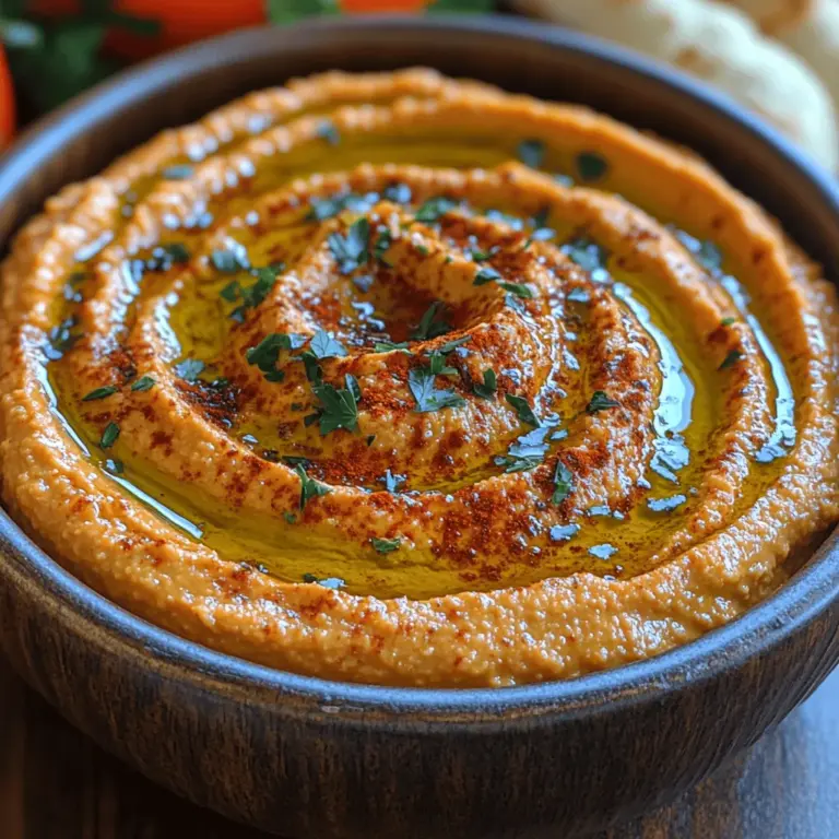 Hummus has become a staple in kitchens around the globe, loved for its rich flavor and silky texture. Originating from the Middle East, this versatile dip is made primarily from chickpeas, tahini, and various seasonings, making it not only delicious but also a healthy option for many diets. One delightful variation that has gained popularity is creamy roasted red pepper hummus. This version adds a smoky sweetness that elevates the traditional chickpea blend, creating a dip that is both vibrant and satisfying.