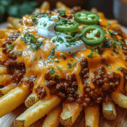 Creating the ultimate Cheesy Chili Bliss Fries starts with selecting the right ingredients. Each component plays a crucial role in achieving the perfect balance of flavors and textures. Let’s take a closer look at what goes into this mouthwatering dish.