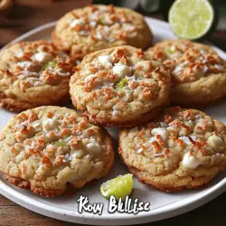 Welcome to the delightful world of baking, where flavors meld and creativity flourishes! Today, we invite you to indulge in the tropical charm of our Tropical Bliss Key Lime Coconut White Chocolate Chip Cookies. This unique recipe marries the tangy zest of key limes with the creamy sweetness of white chocolate and the chewy texture of shredded coconut, creating a cookie experience that is nothing short of paradise. Whether you're preparing for a festive gathering, surprising a loved one, or simply treating yourself to something sweet, these cookies are an irresistible choice.