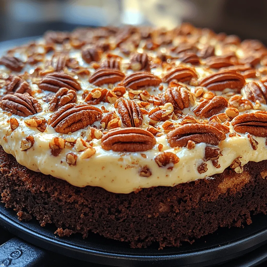 Gooey Butter Pecan Cake is a delightful treat that combines rich flavors and a unique texture that is sure to please any dessert lover. This cake, with its layers of buttery goodness and crunchy pecans, is not just a dessert; it's an experience. The cake features a soft, dense base topped with a creamy, gooey mixture that sets it apart from traditional cakes. This decadent dessert melts in your mouth, providing an irresistible combination of sweetness and nutty crunch with every bite.