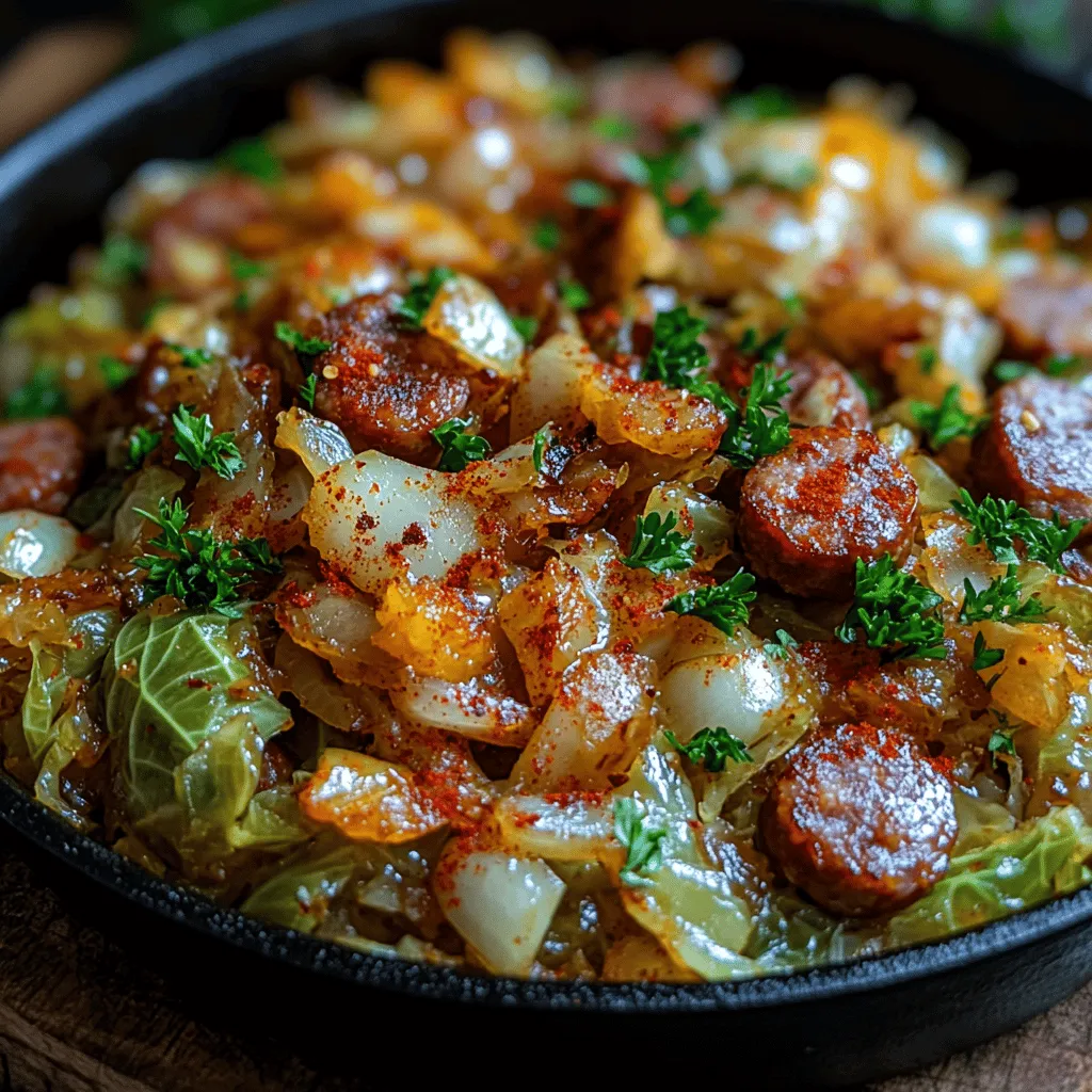 Southern-style cuisine is a culinary tapestry woven with rich flavors, hearty ingredients, and heartfelt traditions that have been passed down through generations. Among the many beloved dishes that define this regional cooking style, Southern-Style Fried Cabbage with Sausage stands out as a quintessential comfort food. This delightful recipe combines tender cabbage with savory sausage, creating a dish that is both satisfying and nutritious. With its aromatic spices and easy preparation, Southern-Style Fried Cabbage with Sausage is perfect for family dinners or cozy gatherings.