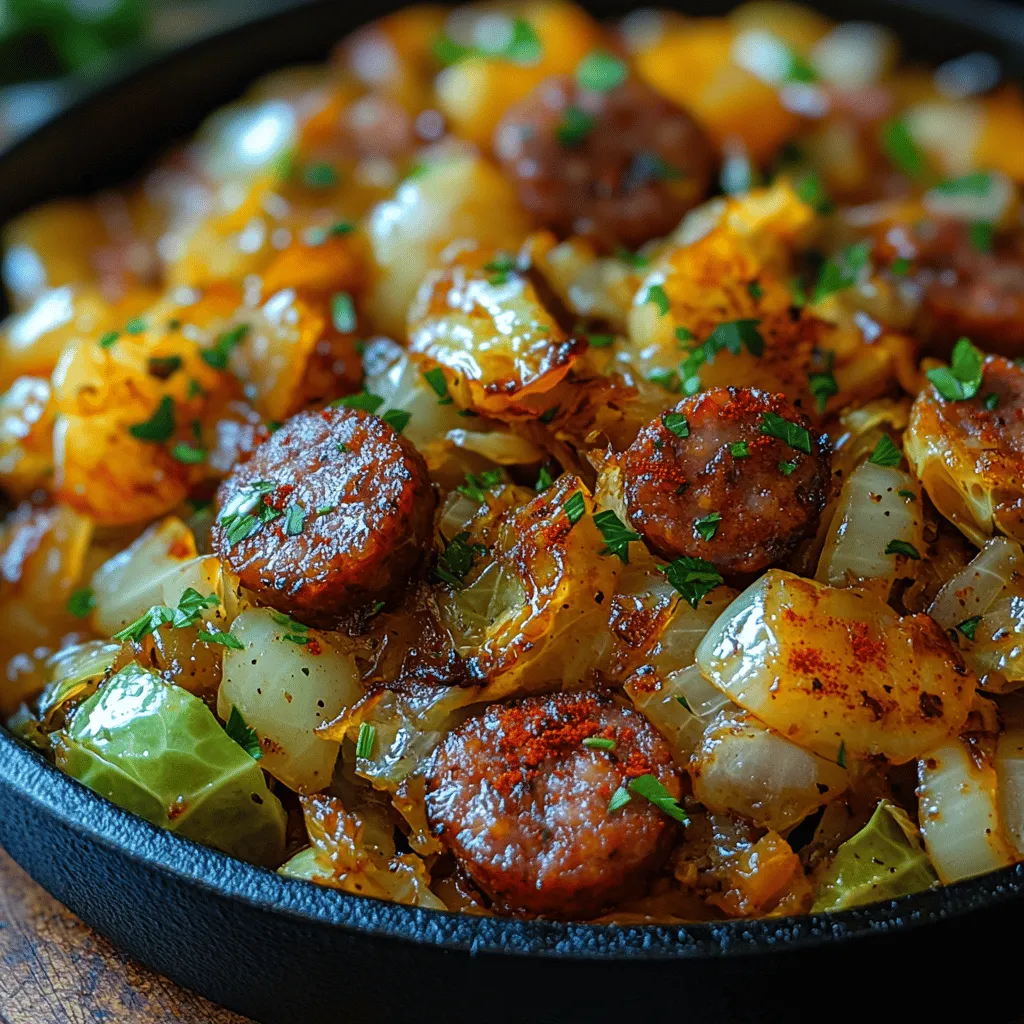 Southern-style cuisine is a culinary tapestry woven with rich flavors, hearty ingredients, and heartfelt traditions that have been passed down through generations. Among the many beloved dishes that define this regional cooking style, Southern-Style Fried Cabbage with Sausage stands out as a quintessential comfort food. This delightful recipe combines tender cabbage with savory sausage, creating a dish that is both satisfying and nutritious. With its aromatic spices and easy preparation, Southern-Style Fried Cabbage with Sausage is perfect for family dinners or cozy gatherings.