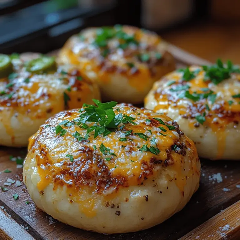 Garlic Parmesan Cheeseburger Bombs are the ultimate indulgence for those who crave the rich, savory flavors of a classic cheeseburger but want to experience it in a delightful, bite-sized format. This recipe takes the beloved elements of a cheeseburger—juicy beef, gooey cheese, and aromatic garlic—and envelops them in a soft, buttery dough, resulting in a mouthwatering snack that’s perfect for any gathering. Whether you're hosting a game day party, a casual get-together, or simply indulging in a cozy night at home, these bombs are sure to impress your guests and satisfy your cravings.