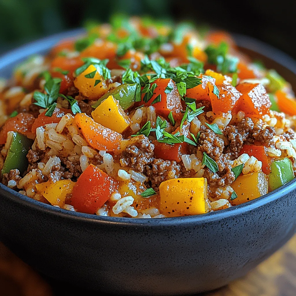 Paprika Delight: Ground Beef & Rice Casserole is a hearty dish that brings together the comforting flavors of seasoned ground beef, tender rice, and vibrant vegetables, all enveloped in a rich, paprika-infused sauce. This casserole not only satisfies hunger but also warms the soul, making it a staple in many households. Whether served at a family gathering or as a weeknight dinner, this dish embodies the spirit of home cooking, where love and nourishment come together.