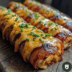 If you’re on the hunt for a mouthwatering dinner that’s sure to impress your family and friends, look no further than BBQ Bacon Cheddar Chicken. This dish combines the succulent flavors of juicy chicken breasts with the irresistible crunch of crispy bacon, topped off with a generous helping of melty cheddar cheese and tangy barbecue sauce. Not only does this recipe deliver an explosion of flavors, but it also offers a simple and straightforward method for preparing a delightful meal that’s perfect for any occasion—be it a family dinner, a casual gathering, or a weekend barbecue.
