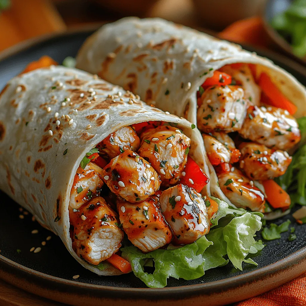 If you’re on the hunt for a dish that packs a punch while remaining easy to prepare, look no further than Spicy Firecracker Chicken Wraps. This recipe is a delightful fusion of spicy, sweet, and savory flavors that will tantalize your taste buds with every bite. The combination of marinated chicken, fresh vegetables, and a zesty sauce wrapped in a soft tortilla creates a meal that is not only satisfying but also incredibly versatile. Whether you're preparing a quick lunch, a meal for the kids, or looking to impress guests at a casual gathering, these wraps will undoubtedly steal the show.