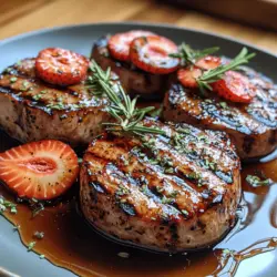 Grilled pork tenderloin has become a staple in many households, celebrated for its tender texture and rich, savory flavor. This cut of meat is not only succulent but also incredibly versatile, making it ideal for a variety of occasions—from casual family dinners to elegant summer barbecues and special celebrations. The allure of this particular dish, the Balsamic-Splashed Delight, lies in the unique combination of balsamic vinegar and honey that elevates the pork to extraordinary heights. The sweet and tangy marinade penetrates the meat, infusing it with a depth of flavor that is sure to impress anyone at your dining table.