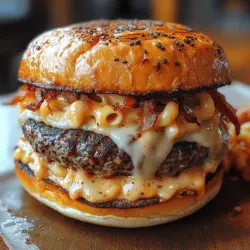 Imagine biting into a burger that not only satisfies your craving for a hearty meal but also brings the comforting flavors of mac and cheese right into the palm of your hand. The Ultimate BBQ Mac and Cheese Burger does just that, merging the iconic American barbecue experience with the beloved classic comfort food of mac and cheese. This delightful culinary creation is an irresistible fusion that appeals to food lovers and burger enthusiasts alike. It's perfect for summer cookouts, family gatherings, or any casual dining occasion where comfort food reigns supreme.