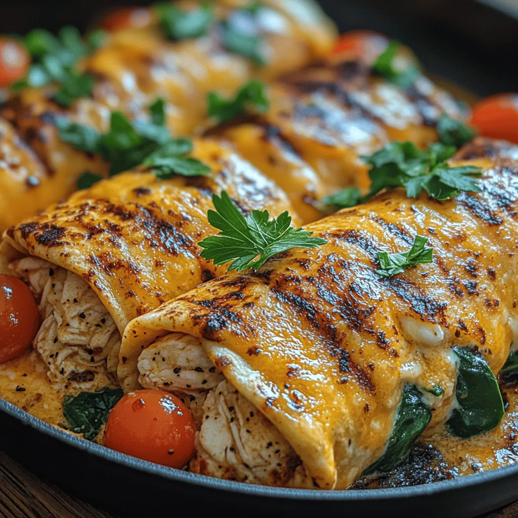 In the fast-paced world we live in, quick and delicious meal options are more essential than ever. Enter the Cheesy Garlic Chicken Wraps, a delightful dish that seamlessly combines rich flavors with a satisfying texture, making it an ideal choice for busy weeknights or casual gatherings with friends and family. These wraps not only deliver on taste but also offer the convenience of using pre-cooked chicken, allowing you to whip up a scrumptious meal in no time.
