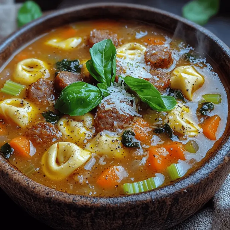 To truly appreciate the depth and richness of flavors in Savory Sausage Tortellini Soup, it’s essential to understand the core ingredients that come together to create this delightful dish. Each component has a specific role, contributing to the overall taste and nutritional value of the soup.