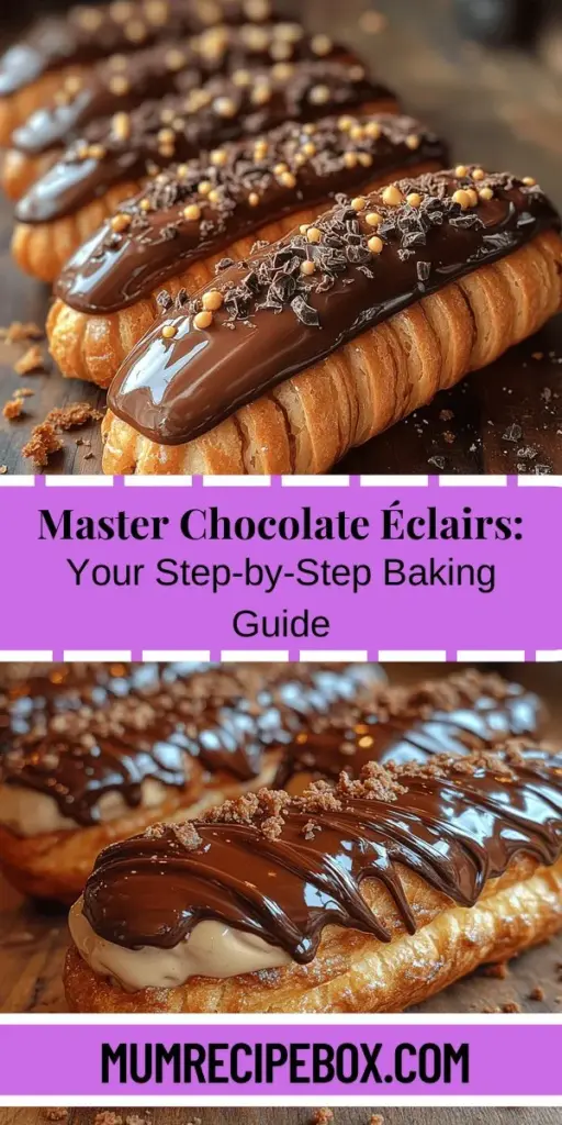 Discover the art of making delightful chocolate éclairs with this comprehensive guide that takes you through each step of the process. These classic French pastries feature airy choux dough, rich pastry cream, and a glossy chocolate glaze that will impress anyone. Whether you're a novice baker or an experienced cook, our detailed instructions ensure success in creating this elegant dessert. Embrace the essence of French pastry and indulge in the sweet journey of homemade éclairs.
