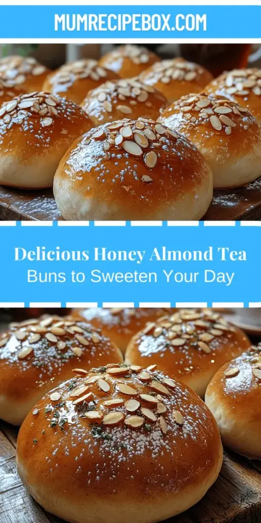 Indulge in the delightful experience of baking Sweet Harmony Honey Almond Tea Buns, a perfect blend of honey's natural sweetness and the nutty richness of almond flour. These soft and pillowy buns make for an ideal snack or a lovely addition to your tea gatherings. With easy preparation steps and customizable options, they’re perfect for both cozy mornings and special occasions. Discover the joy of baking and bring your loved ones together with these irresistible treats!
