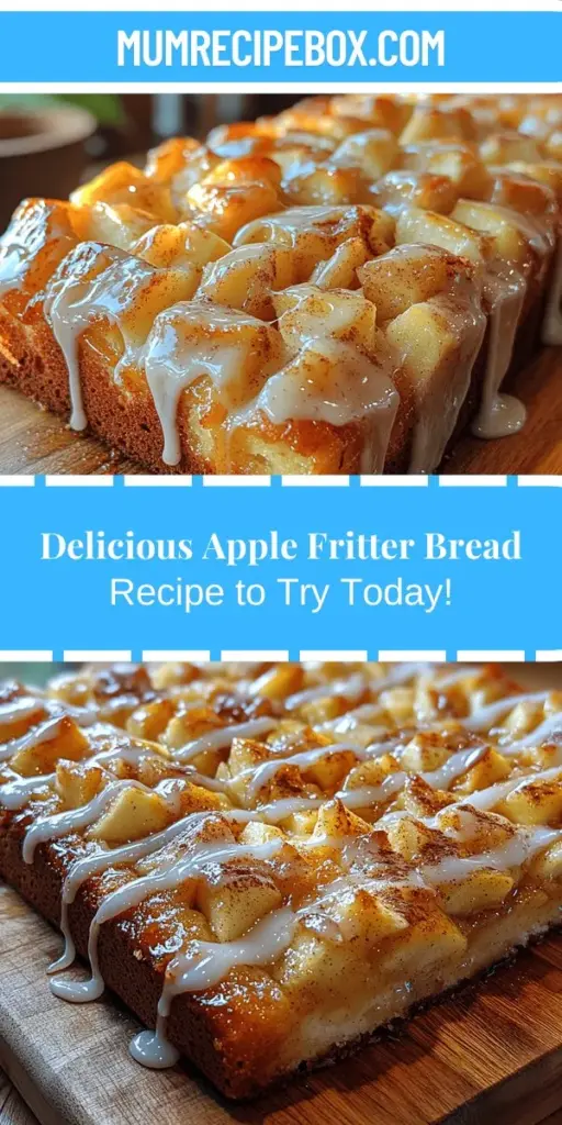Experience the delicious fusion of flavors with Country Apple Fritter Bread, a comforting blend of sweet apples and spiced loaf bread. This delightful recipe combines the best of both worlds, resulting in a moist and fluffy treat that's perfect for breakfast, dessert, or an afternoon snack. With warm aromas of cinnamon and baked apples, this bread invites everyone to gather around and enjoy. It's easy to make and perfect for cozy gatherings or personal indulgence. Treat yourself and your loved ones to this delightful baked goodness.