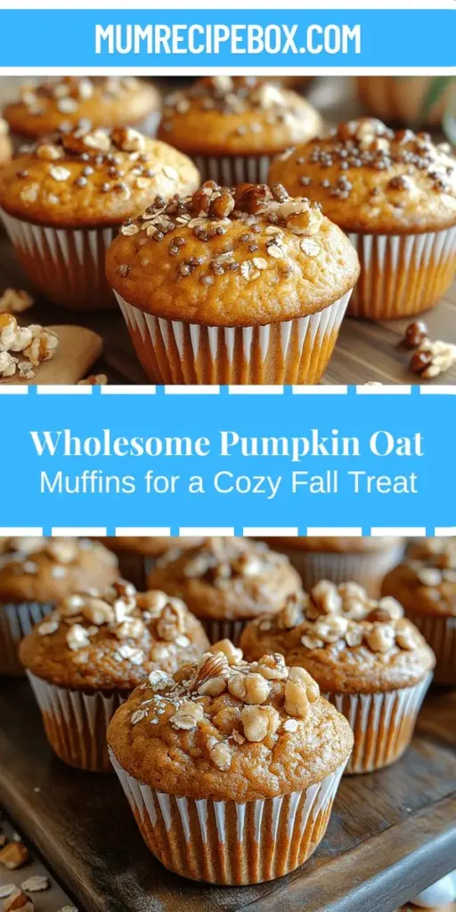 Discover the joy of baking with these Wholesome Pumpkin Oat Muffins, the perfect fall treat that combines delicious flavor with nutritious ingredients. Packed with vitamins from pumpkin and fiber from oats, these muffins are moist and satisfying, making them ideal for breakfast or a snack. With options for customization, you can add nuts, chocolate chips, or spices to suit your taste. Enjoy guilt-free indulgence this season!