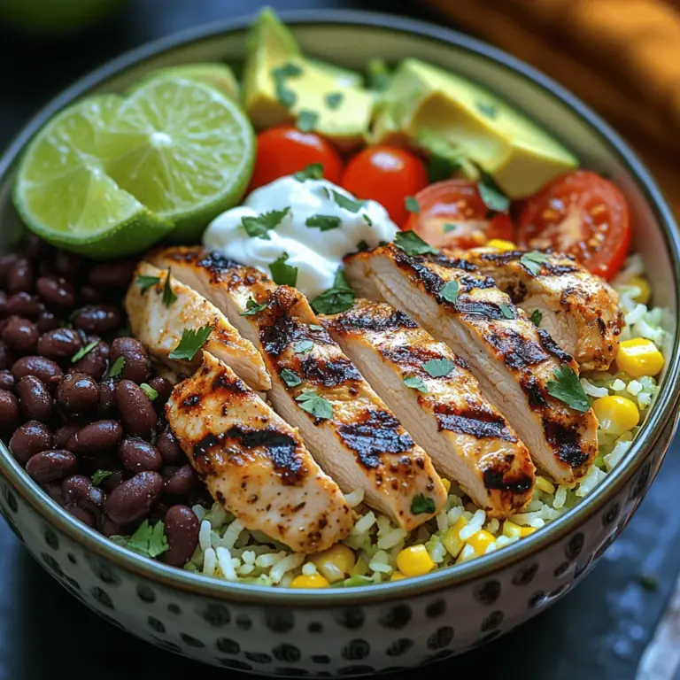 If you’re looking for a meal that combines freshness, flavor, and nutrition, look no further than Zesty Cilantro Lime Chicken Burrito Bowls. This dish has gained immense popularity for its vibrant and zesty profile, making it a favorite among food enthusiasts and health-conscious eaters alike. Whether you’re preparing a quick weeknight dinner or hosting a gathering with friends, these burrito bowls are sure to impress with their colorful presentation and delightful taste.