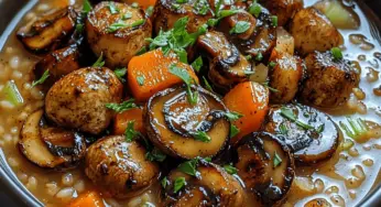 Hearty Roasted Mushroom Barley Soup: A Comfort Food Delight