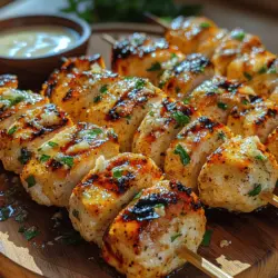 Savory Ranch Garlic Parmesan Chicken Skewers: A Flavorful Delight for Any Occasion