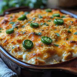 Spicy Jalapeño Popper Chicken Casserole