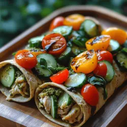 Pesto Chicken and Veggie Wraps: A Flavorful and Nutritious Meal