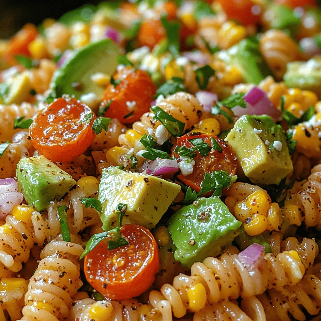 In recent years, pasta salads have surged in popularity within modern cuisine, becoming a staple at gatherings, picnics, and potlucks. Their versatility and ability to combine various flavors and textures make them an ideal choice for anyone seeking a refreshing dish that doesn’t compromise on nutrition. One standout recipe that exemplifies this trend is the Roasted Corn Avocado Pasta Salad. This dish not only captures the essence of summer with its vibrant ingredients but also delivers a delightful balance of flavors that will leave your taste buds dancing.