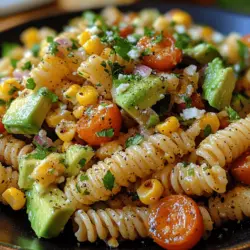 Delightful Roasted Corn Avocado Pasta Salad: A Fresh and Flavorful Recipe
