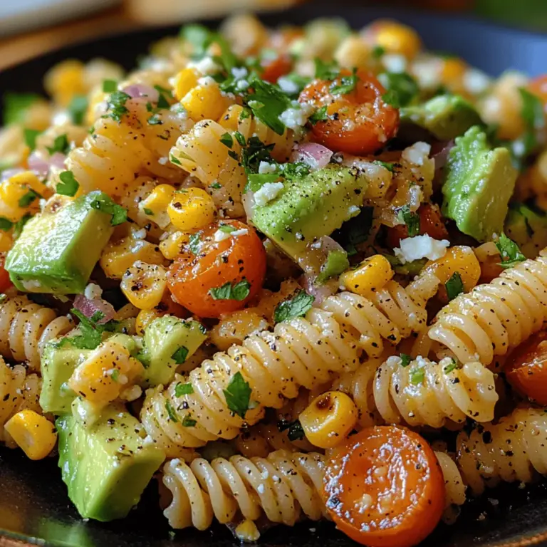 In recent years, pasta salads have surged in popularity within modern cuisine, becoming a staple at gatherings, picnics, and potlucks. Their versatility and ability to combine various flavors and textures make them an ideal choice for anyone seeking a refreshing dish that doesn’t compromise on nutrition. One standout recipe that exemplifies this trend is the Roasted Corn Avocado Pasta Salad. This dish not only captures the essence of summer with its vibrant ingredients but also delivers a delightful balance of flavors that will leave your taste buds dancing.