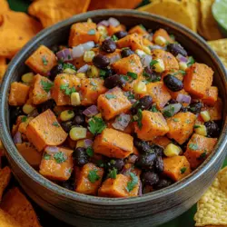 If you're on the lookout for a vibrant, delicious, and healthy appetizer, look no further than Sweet Potato Salsa Scoops. This dish not only tantalizes your taste buds with its colorful ingredients and zesty flavors but also packs a nutritional punch that is hard to resist. Perfect for gatherings, parties, or simply as a wholesome snack option, Sweet Potato Salsa Scoops combine the earthy sweetness of roasted sweet potatoes with the freshness of salsa, creating a delightful fusion that will impress your family and friends.
