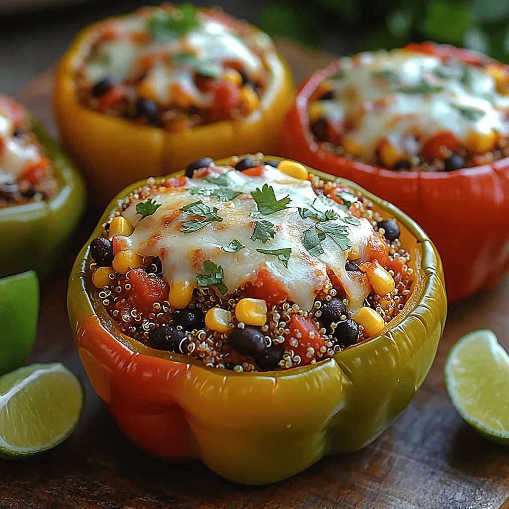 In today's culinary landscape, vibrant and healthy meals are not just a trend; they have become a way of life for many. Eating with color not only nourishes the body but also delights the senses, creating an experience that is as visually appealing as it is satisfying. One dish that perfectly embodies this philosophy is the Colorful Quinoa-Stuffed Bell Peppers. These stuffed peppers are not only a feast for the eyes, with their bright hues of red, yellow, and green, but they also offer a wealth of nutritional benefits that make them ideal for any occasion—be it a weeknight dinner, a family gathering, or a special celebration.