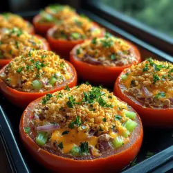 Stuffed tomatoes have long been a beloved dish, offering a unique and creative way to incorporate a variety of fillings into a fresh vegetable base. As a versatile option, they can be tailored to suit various tastes and dietary preferences, making them a fantastic choice for any meal. Among the many delightful variations, Tuna Melt Stuffed Tomatoes stand out as a nutritious and flavorful option that combines the classic comfort of a tuna melt with the freshness of ripe tomatoes.
