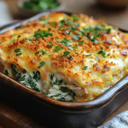Creamy Spinach Chicken Casserole: A Comforting Delight