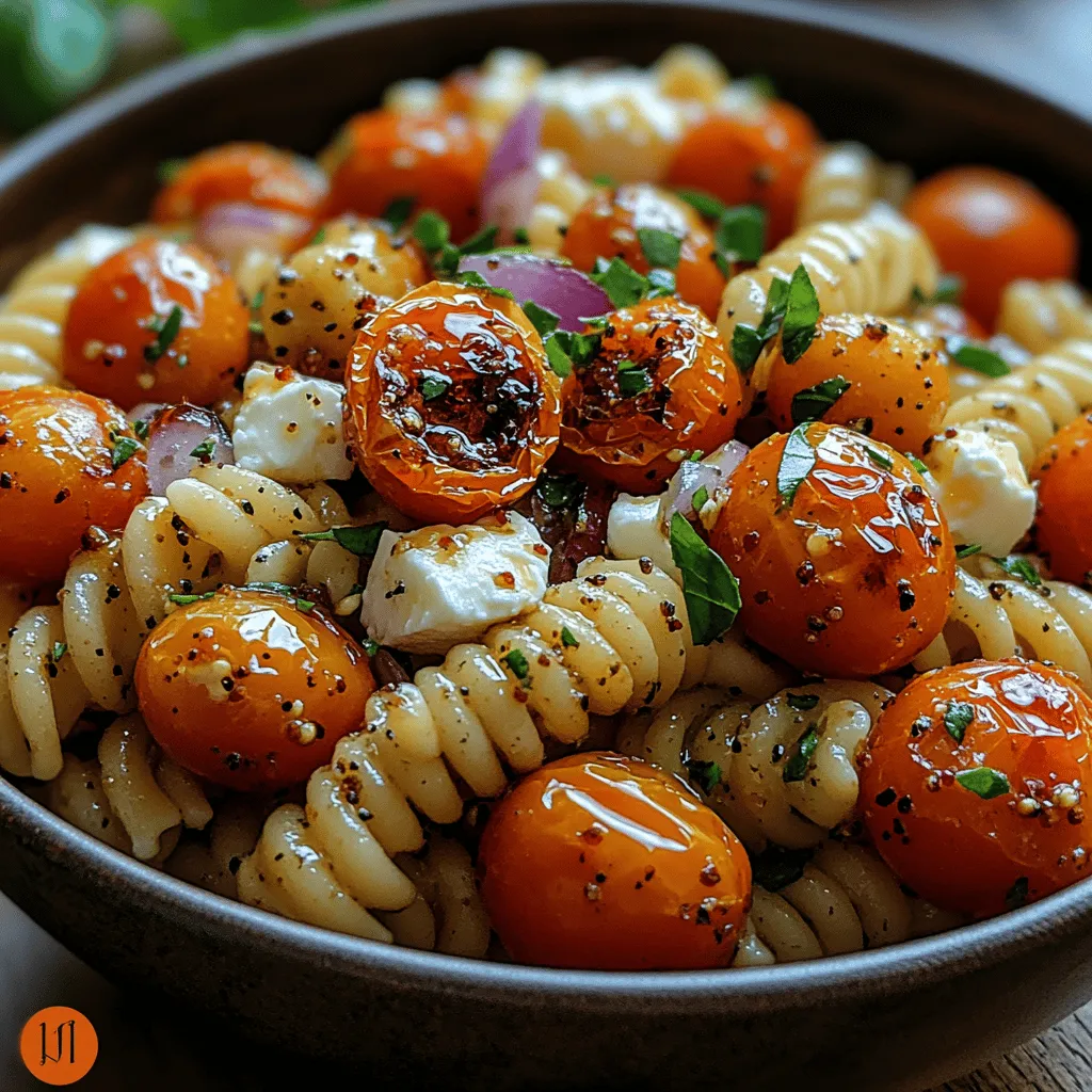 To truly appreciate the deliciousness of the Roasted Tomato Feta Pasta Salad, it's essential to understand the key ingredients that contribute to its unique flavor profile.