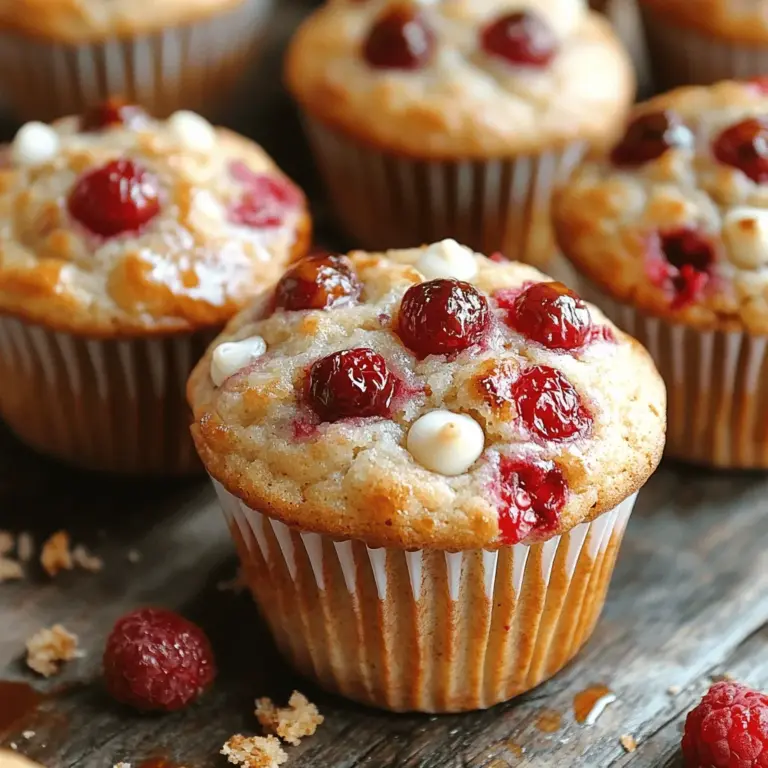 Raspberry white chocolate muffins are the perfect blend of sweet and tart, making them a delightful treat for breakfast, brunch, or an afternoon snack. These muffins are not only visually appealing with their vibrant raspberry bursts and creamy white chocolate chips, but they also deliver a flavor profile that is sure to please anyone's palate. The combination of fresh raspberries and white chocolate creates a harmonious balance that elevates the humble muffin into something truly special.