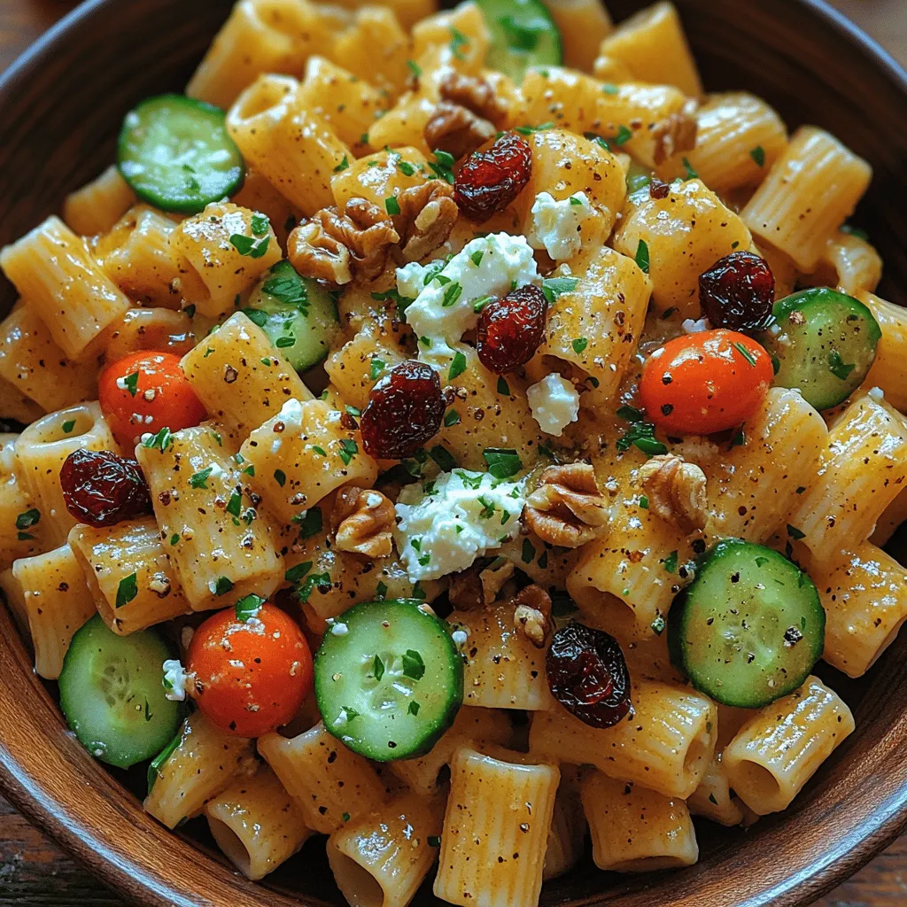 At the heart of this salad is rigatoni pasta, a type of tubular pasta that is known for its hearty structure and ability to hold sauces and dressings beautifully. Rigatoni's unique shape, characterized by its ridged surface and wide diameter, provides an excellent canvas for a variety of ingredients. Unlike other types of pasta, rigatoni is designed to capture and retain flavors, making it an ideal base for salads.