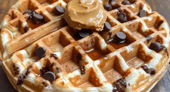 Chocolate Chip Peanut Butter Waffles: A Deliciously Unique Breakfast Treat