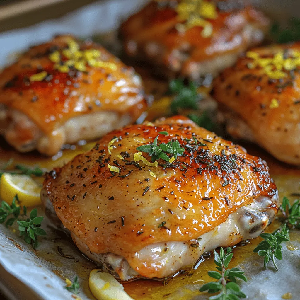 If you're searching for a dish that combines simplicity with tantalizing flavors, look no further than Zesty Lemon Herb Roasted Chicken Thighs. This recipe is a celebration of freshness, highlighting the vibrant essence of lemon and the aromatic charm of herbs. As the chicken roasts in the oven, it transforms into a succulent masterpiece, with crispy skin and juicy meat that’s bursting with flavor.