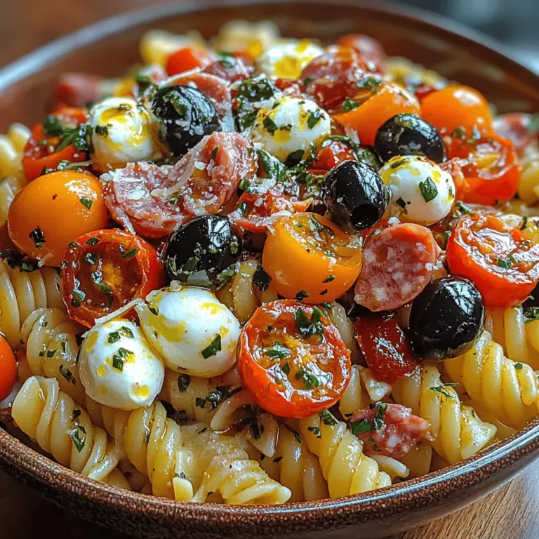 In the world of culinary delights, few dishes capture the essence of Italian cuisine quite like a vibrant pasta salad. The Italian Pasta Antipasto Delight is a perfect representation of this tradition, showcasing a colorful medley of fresh ingredients and robust flavors. This dish is not just a salad; it is a celebration of the rich flavors and textures that define Italian cooking. Originating as a traditional way to begin meals, antipasto serves as a delightful introduction to the main courses that follow.